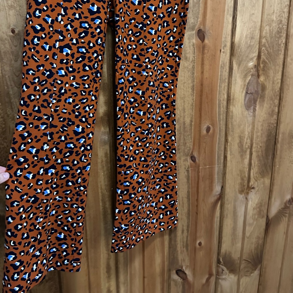 Maeve by Anthropologie casual pants orange cheetah print S - Picture 2 of 4